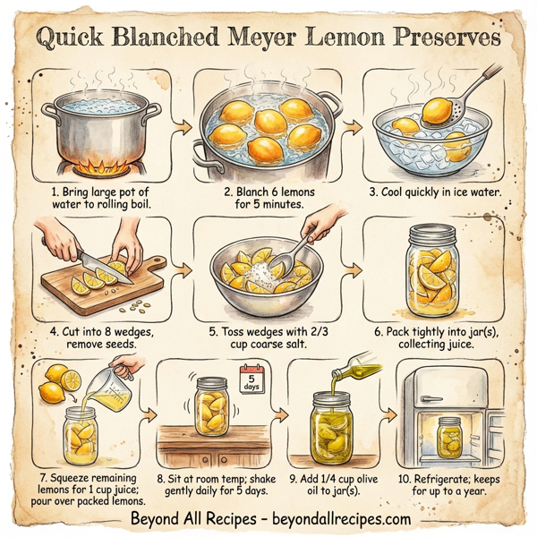 Quick Blanched Meyer Lemon Preserves instructions