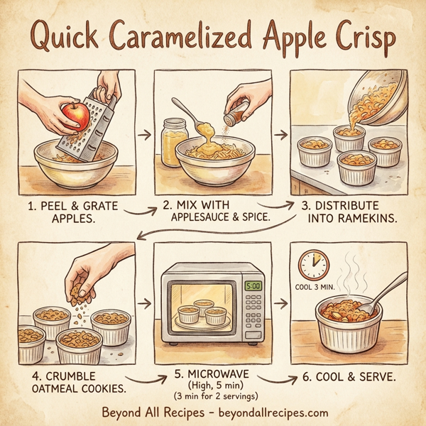 Quick Caramelized Apple Crisp instructions