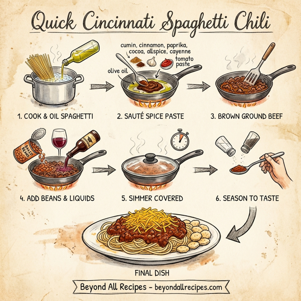 Quick Cincinnati Spaghetti Chili instructions