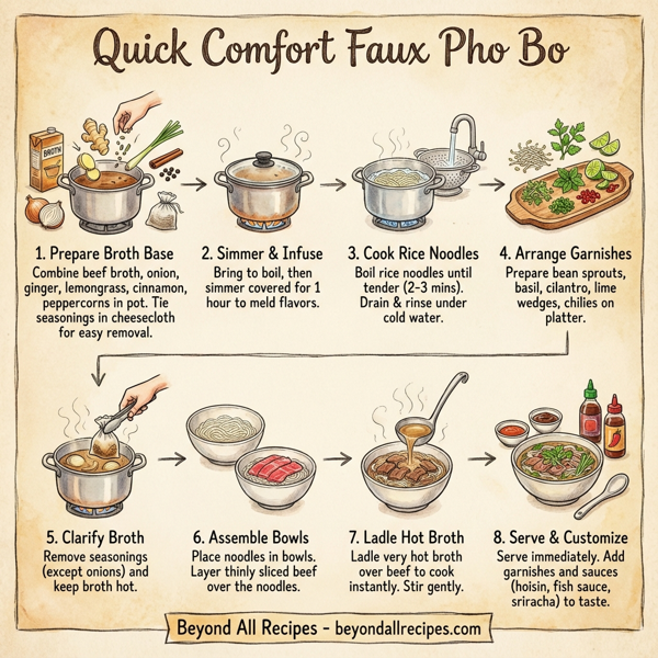 Quick Comfort Faux Pho Bo instructions