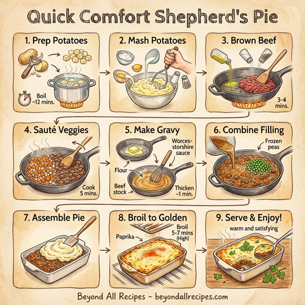 Quick Comfort Shepherd's Pie instructions