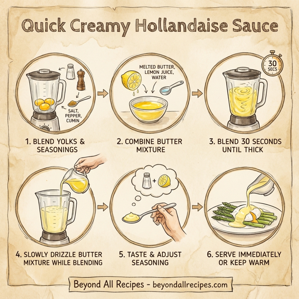 Quick Creamy Hollandaise Sauce instructions