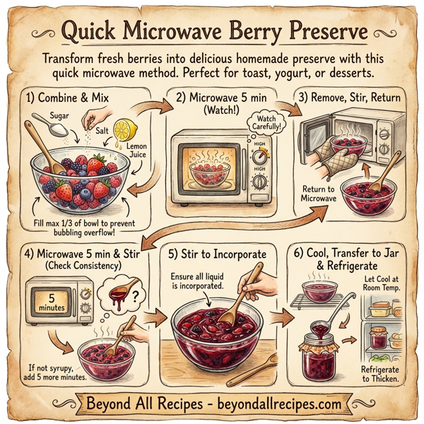 Quick Microwave Berry Preserve instructions