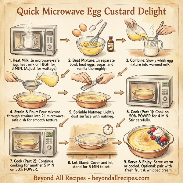Quick Microwave Egg Custard Delight instructions