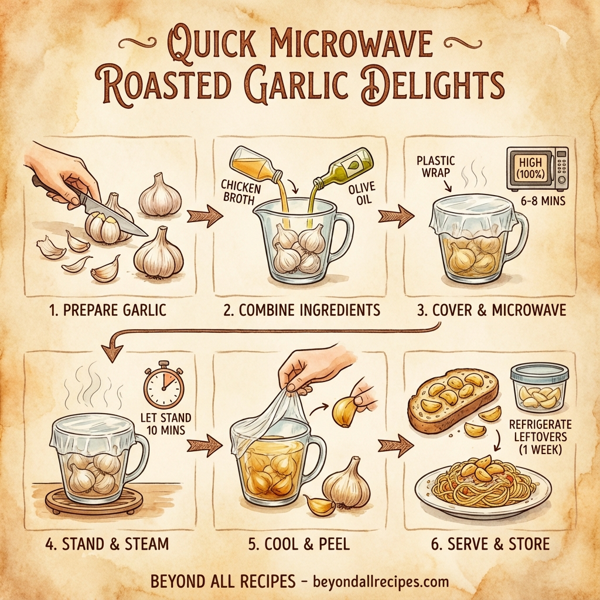 Quick Microwave Roasted Garlic Delights instructions