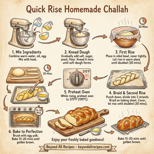 Quick Rise Homemade Challah instructions