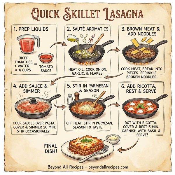 Quick Skillet Lasagna instructions