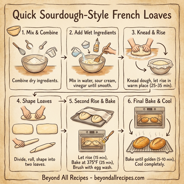 Quick Sourdough-Style French Loaves instructions
