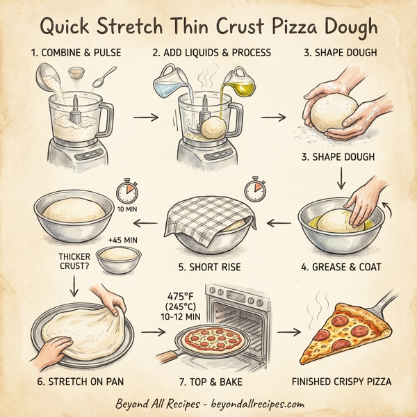 Quick Stretch Thin Crust Pizza Dough instructions