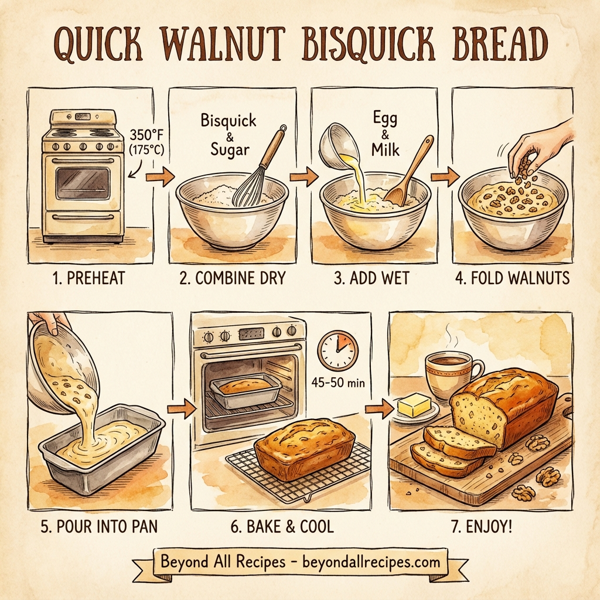 Quick Walnut Bisquick Bread instructions