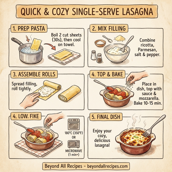Quick & Cozy Single-Serve Lasagna instructions