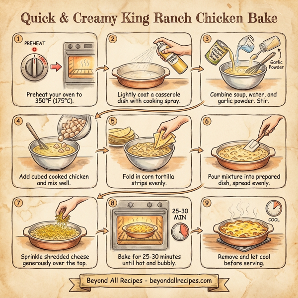 Quick & Creamy King Ranch Chicken Bake instructions