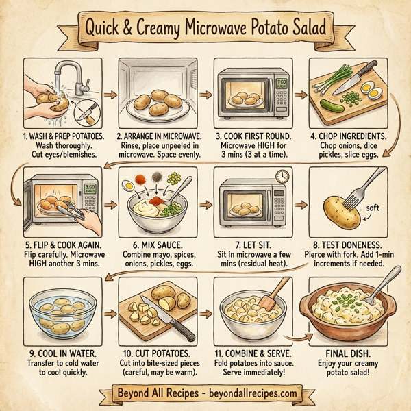 Quick & Creamy Microwave Potato Salad instructions