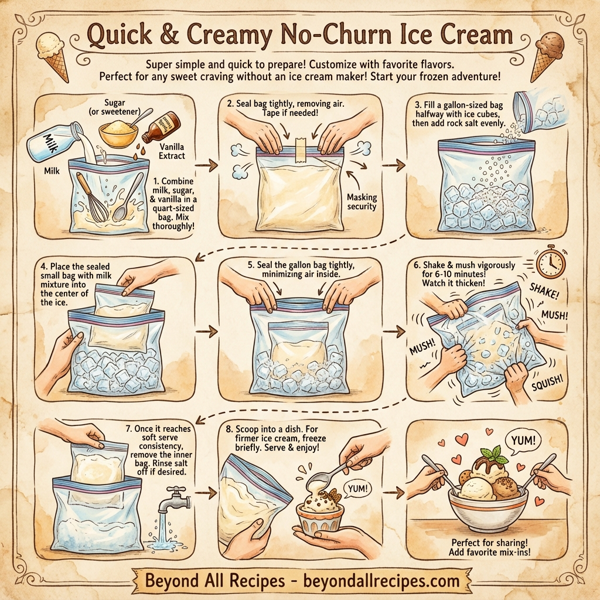 Quick & Creamy No-Churn Ice Cream instructions