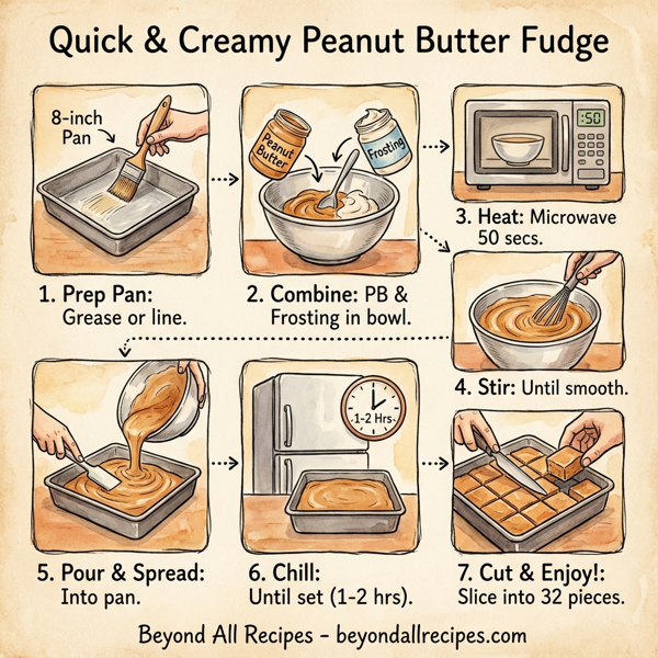 Quick & Creamy Peanut Butter Fudge instructions