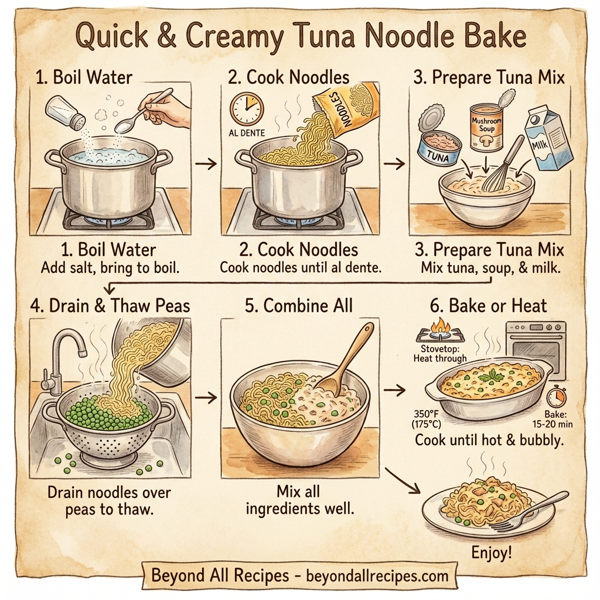 Quick & Creamy Tuna Noodle Bake instructions