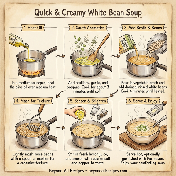 Quick & Creamy White Bean Soup instructions