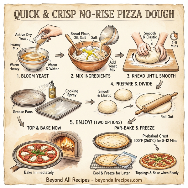 Quick & Crisp No-Rise Pizza Dough instructions