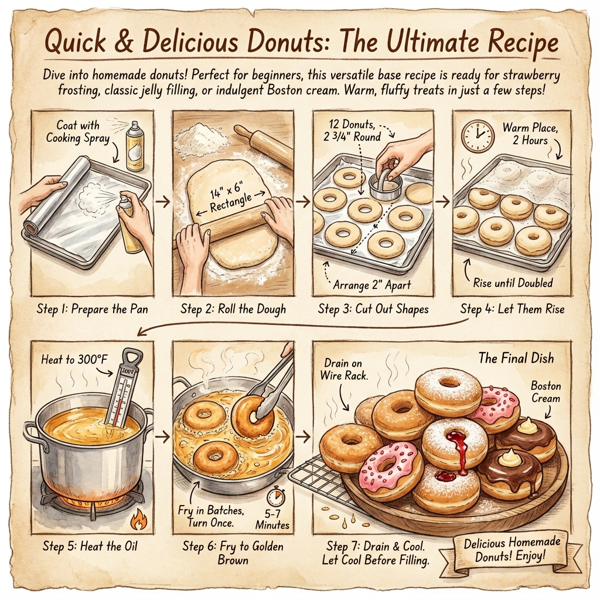 Quick & Delicious Donuts: The Ultimate Recipe instructions