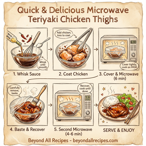 Quick & Delicious Microwave Teriyaki Chicken Thighs instructions