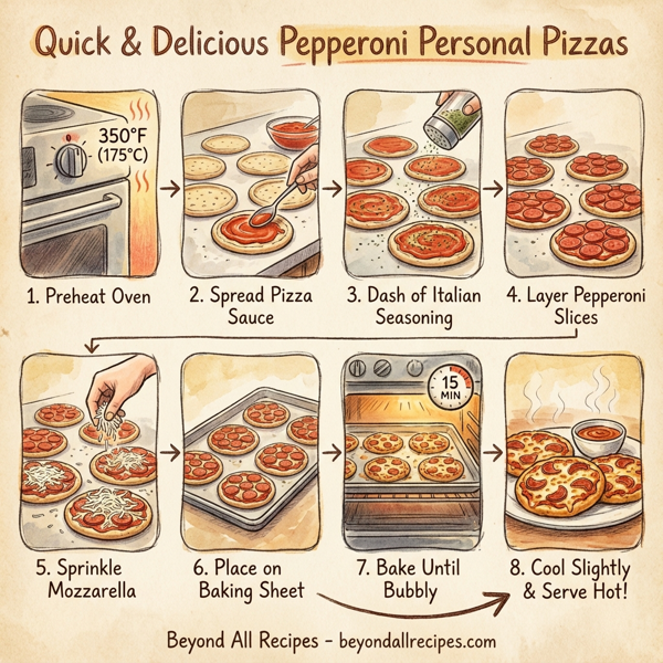Quick & Delicious Pepperoni Personal Pizzas instructions