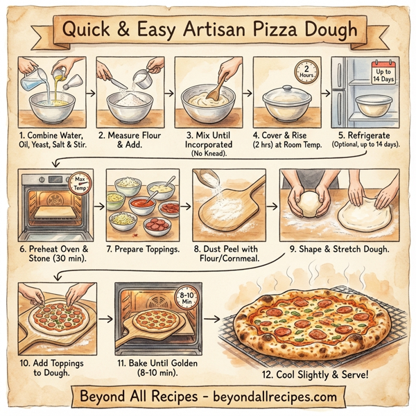 Quick & Easy Artisan Pizza Dough instructions