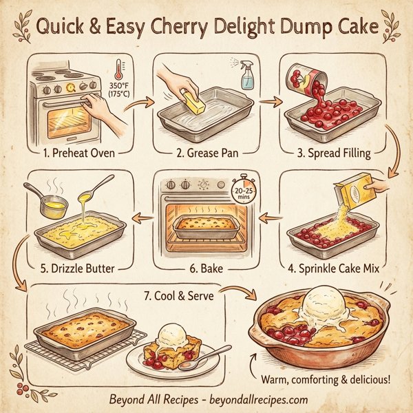 Quick & Easy Cherry Delight Dump Cake instructions