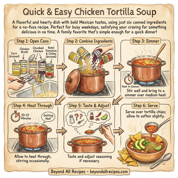 Quick & Easy Chicken Tortilla Soup instructions