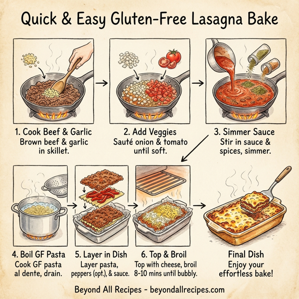 Quick & Easy Gluten-Free Lasagna Bake instructions