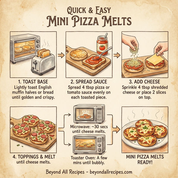 Quick & Easy Mini Pizza Melts instructions