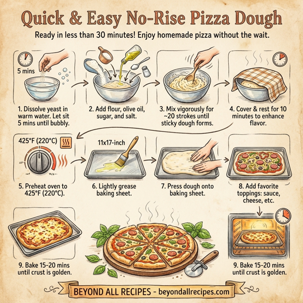 Quick & Easy No-Rise Pizza Dough instructions