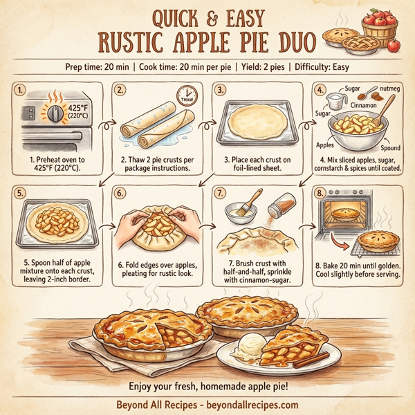 Quick & Easy Rustic Apple Pie Duo instructions