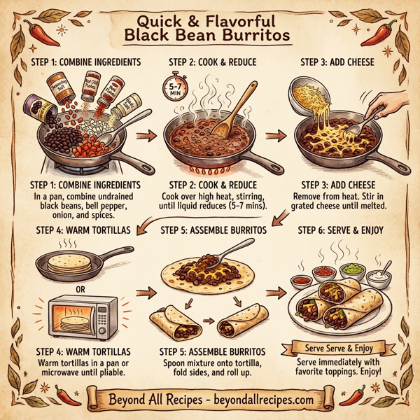 Quick & Flavorful Black Bean Burritos instructions