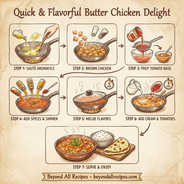 Quick & Flavorful Butter Chicken Delight instructions