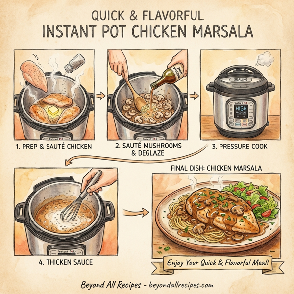 Quick & Flavorful Instant Pot Chicken Marsala instructions