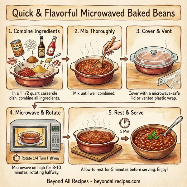Quick & Flavorful Microwaved Baked Beans instructions