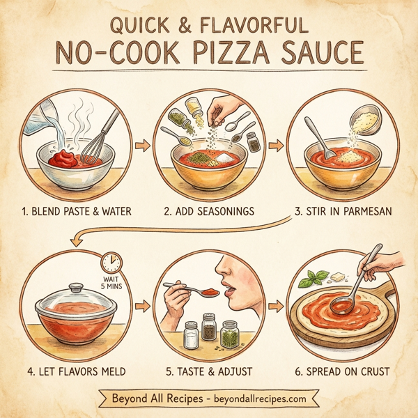 Quick & Flavorful No-Cook Pizza Sauce instructions