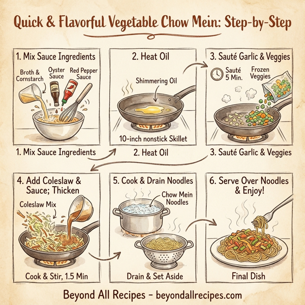 Quick & Flavorful Vegetable Chow Mein instructions