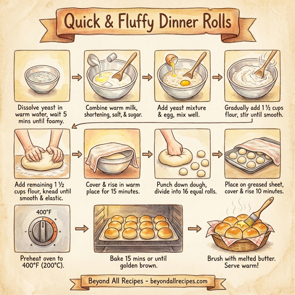 Quick & Fluffy Dinner Rolls instructions