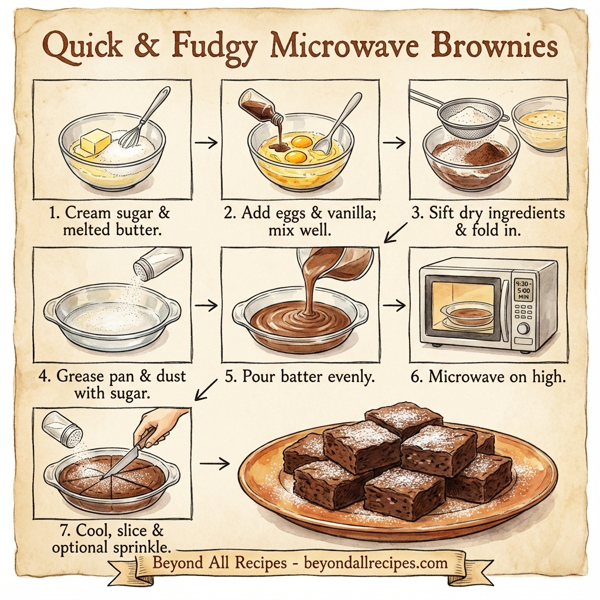 Quick & Fudgy Microwave Brownies instructions