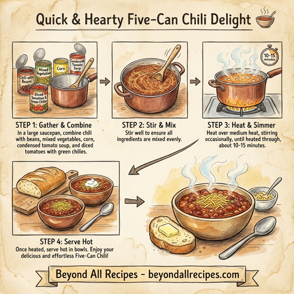 Quick & Hearty Five-Can Chili Delight instructions