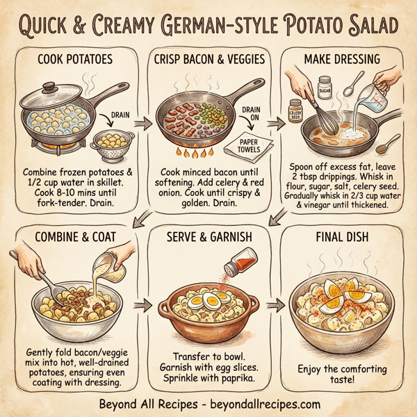 Quick and Creamy German-Style Potato Salad instructions