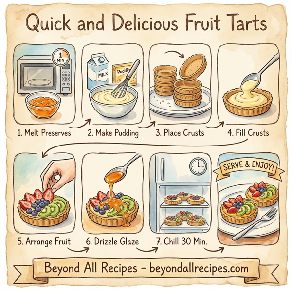 Quick and Delicious Fruit Tarts instructions