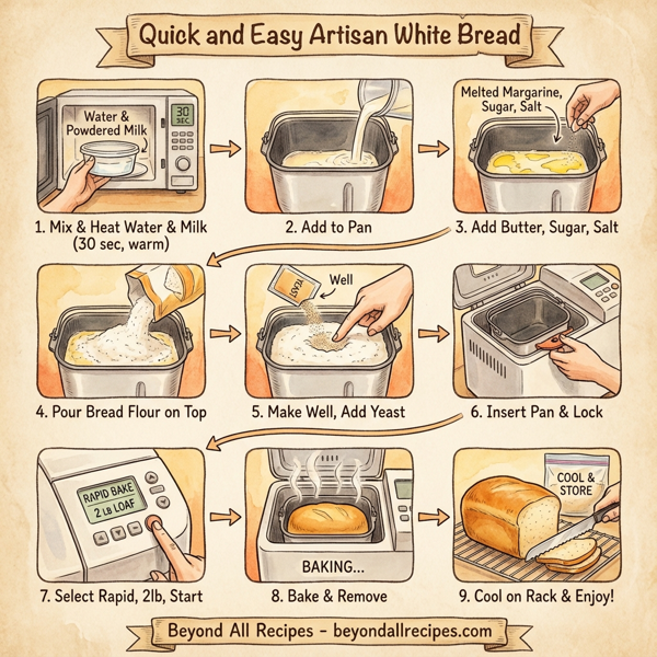 Quick and Easy Artisan White Bread instructions
