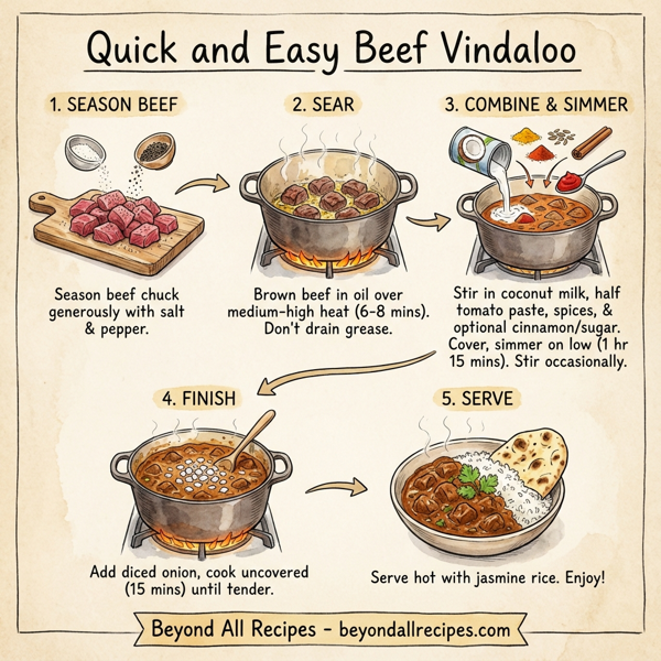 Quick and Easy Beef Vindaloo instructions