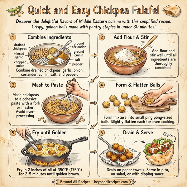 Quick and Easy Chickpea Falafel instructions