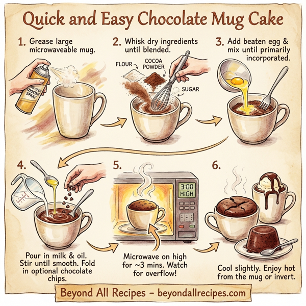 Quick and Easy Chocolate Mug Cake instructions