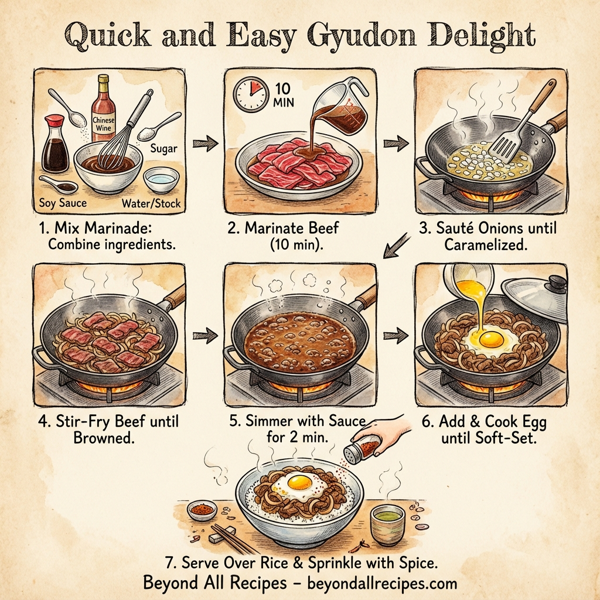Quick and Easy Gyudon Delight instructions