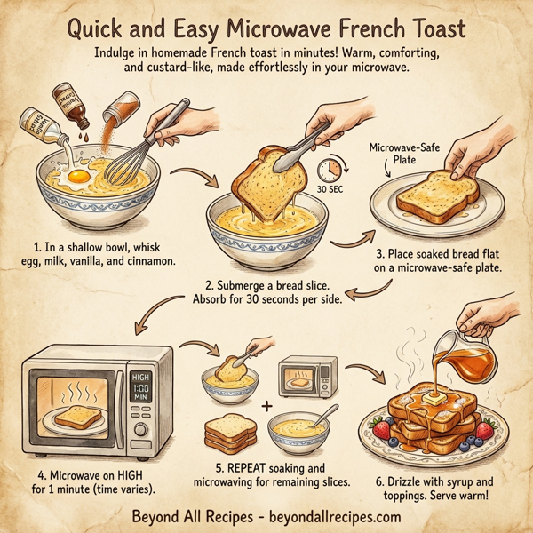 Quick and Easy Microwave French Toast instructions