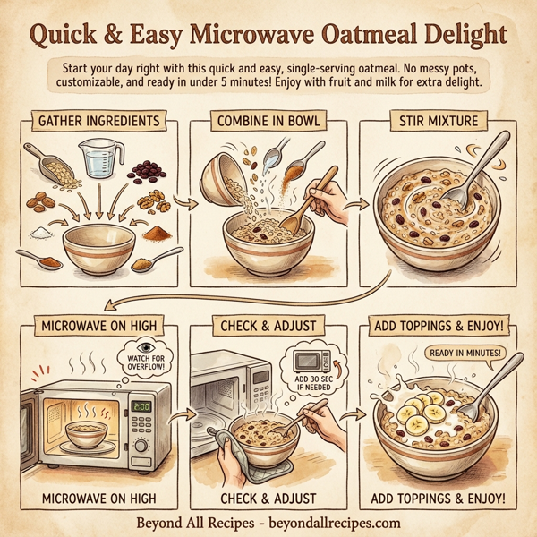 Quick and Easy Microwave Oatmeal Delight instructions
